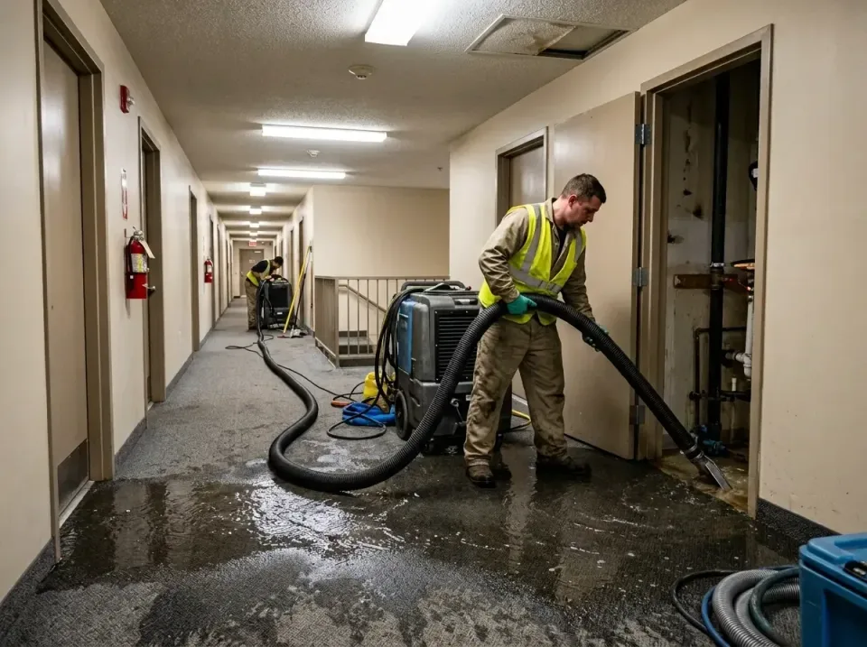 multi-unit-apartment-hallway-f-005 — frequently asked questions, Emergency Burst Pipe Water Extraction & Removal in Branford…